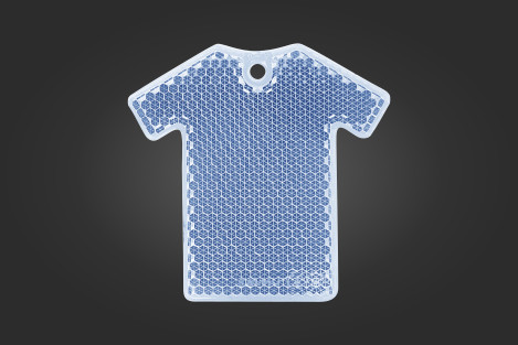 Sininen t-paidan muotoinen prismaheijastin